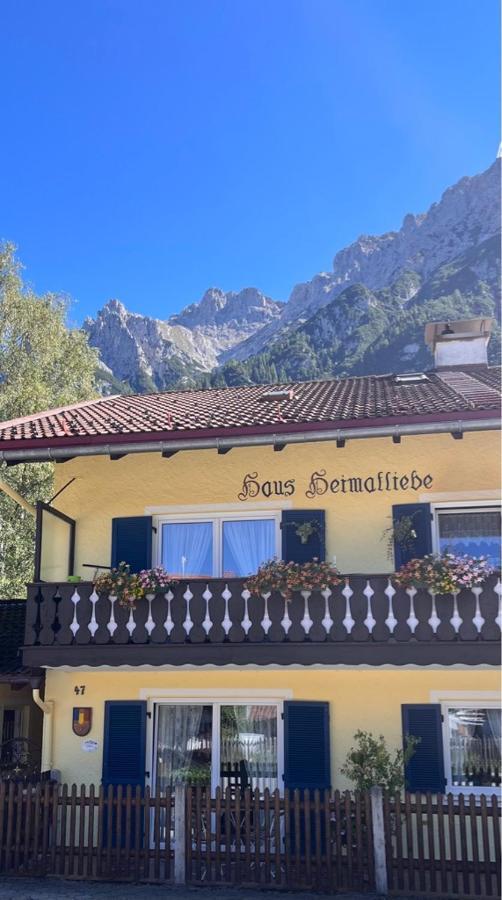 Haus Heimatliebe Lägenhet Mittenwald Exteriör bild